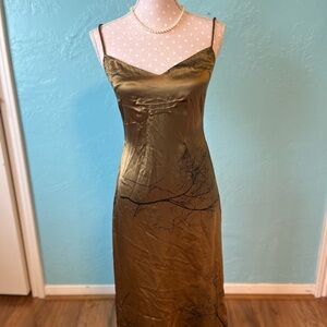 Calvin Klein Gold Slip Dress